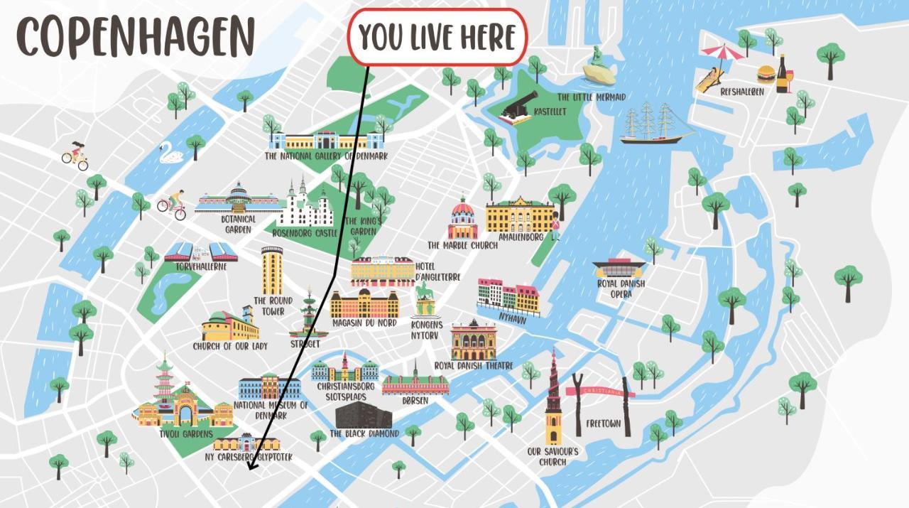 Lovely 3br Manor 5 Min From Tivoli Gardens Appartamento Copenaghen